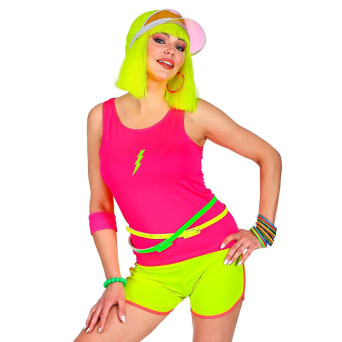 Camisa sin Mangas de color Rosa Neón para Adulto