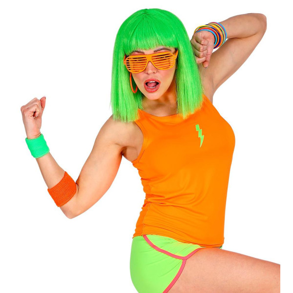Camisa sin Mangas de color Naranja Neón para Adulto