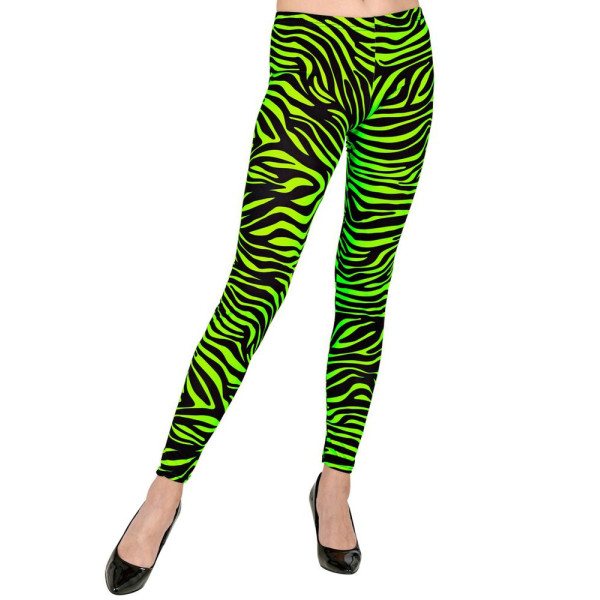 Leggings de los años 80´s de color Verde Neón para Adulto