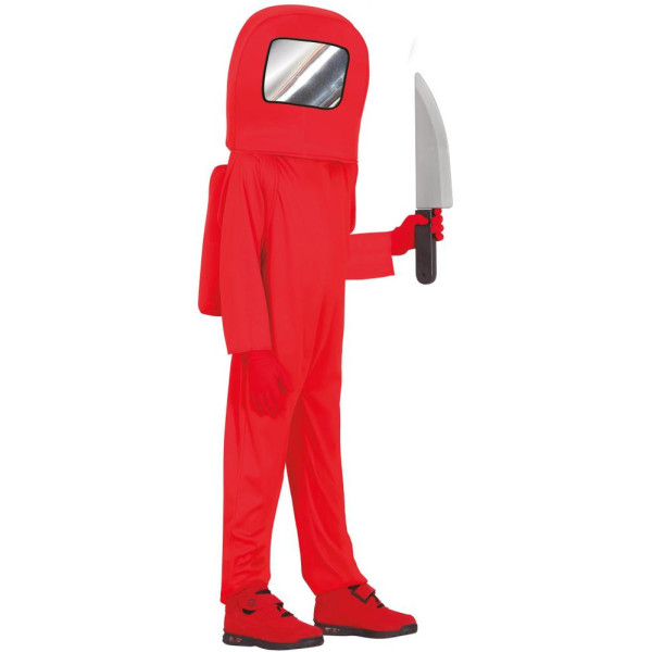 Disfraz de Astronauta de color Rojo Infantil