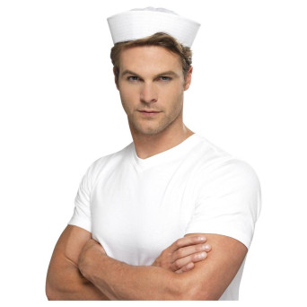 Gorro de Marinero de EEUU de color Blanco para Adulto