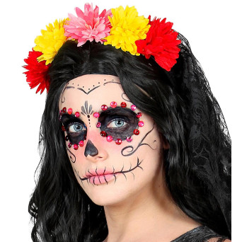 Gema Facial de Catrina del Día de los Muertos Mexicano
