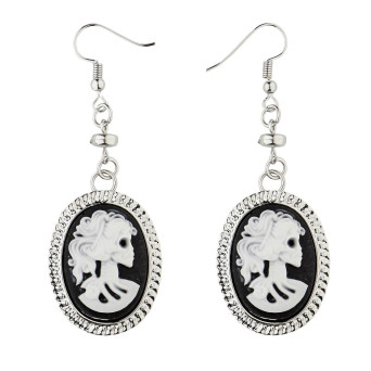 Pendientes de Cameo Calavera para Adulto
