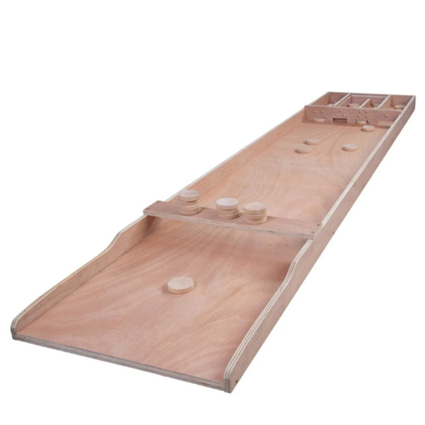 Tablero para Sjoelback Senior de 200 Centímetros con 30 Fichas