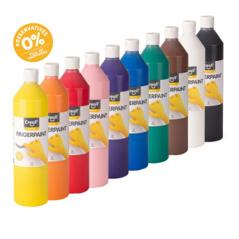 Pintura para Dedos de 750 Mililitros Marca Creall Varios Colores