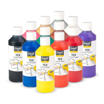 Pintura para Textil de 250 Mililitros Varios Colores Marca Creall