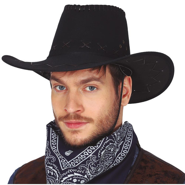 Sombrero de Vaquero de color Negro para Adulto