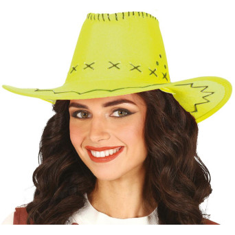 Sombrero de Vaquero de color Verde para Adulto