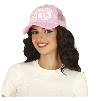 Gorra de Party Girls de color Rosa para Adulto