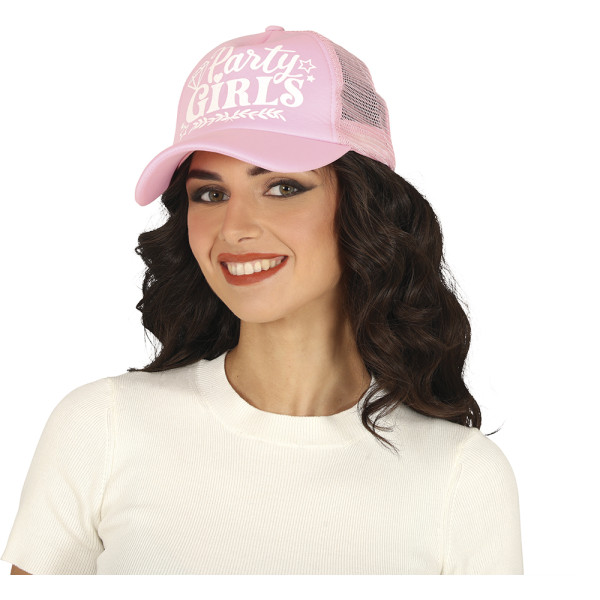 Gorra de Party Girls de color Rosa para Adulto