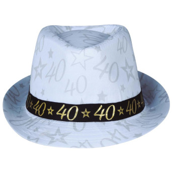 Sombrero de Gangster de 40 Años para Adulto