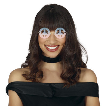 Gafas de Hippie Paz para Adulto