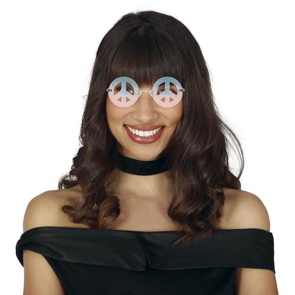 Gafas de Hippie Paz para Adulto
