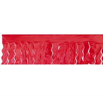 Guirnalda de Fleco Plástico de 25 Metros de color Rojo