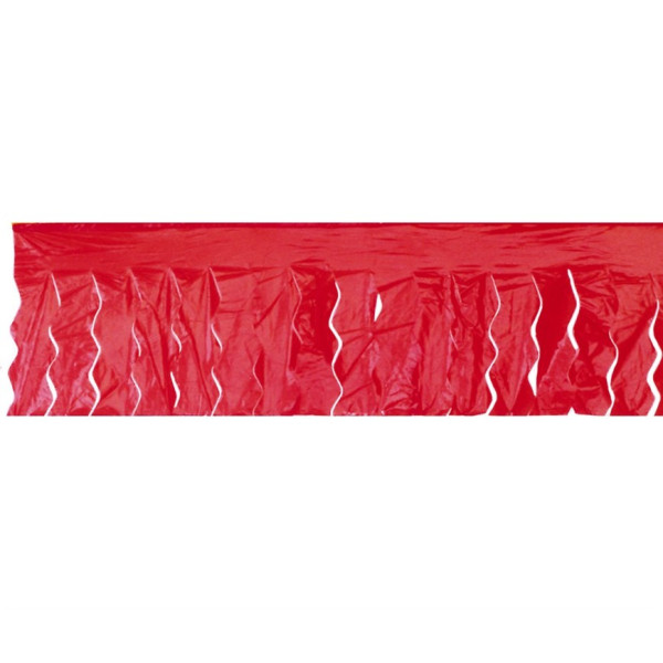 Guirnalda de Fleco Plástico de 25 Metros de color Rojo