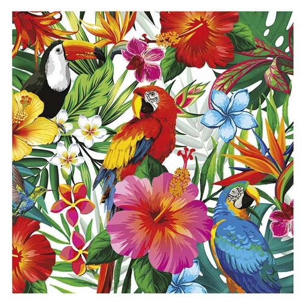 Servilleta de Hawaii 12 Unidades de 33 x 33 Centímetros