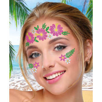 Gema Facial Adhesiva de Flores