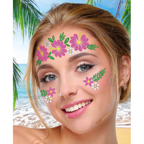 Gema Facial Adhesiva de Flores
