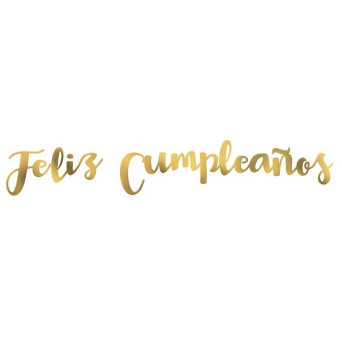 Guirnalda de Feliz Cumpleaños Metalizado Varios Colores