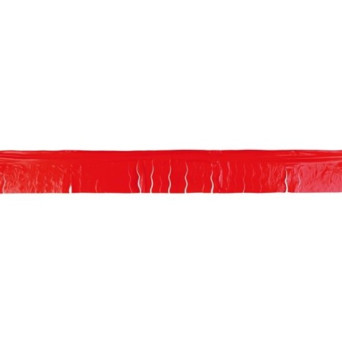 Guirnalda de Fleco Plástico de 25 Metros de color Rojo