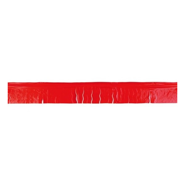 Guirnalda de Fleco Plástico de 25 Metros de color Rojo