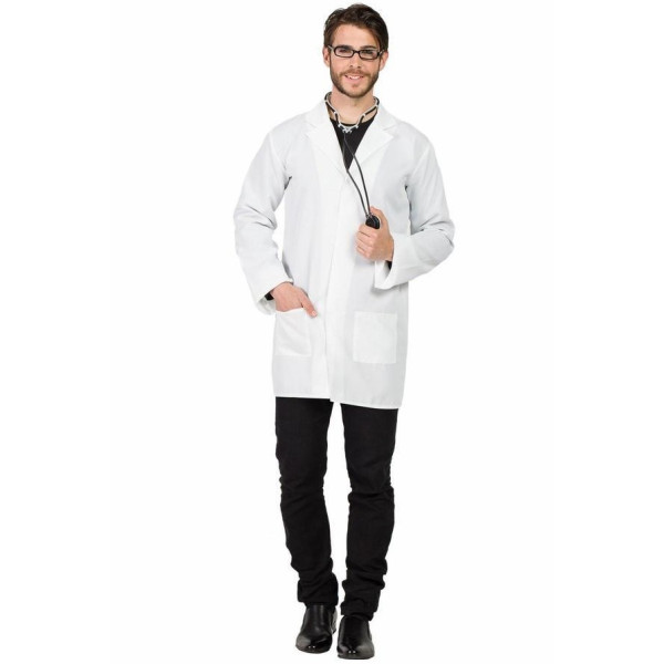Bata de Medico de color Blanco para Adulto