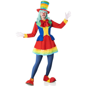 Disfraz de Payaso Micolor para Adulto