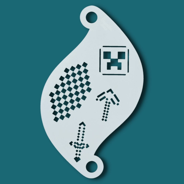 Plantilla de Minecraft para Pintacaras de Superstar