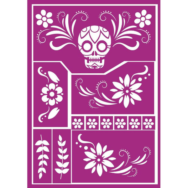 Plantilla de Catrina de 14 x 20 Centímetros para Maquillaje
