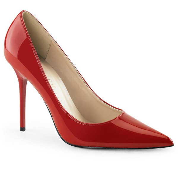 Zapato Classique-20 de color Rojo de Pleaser para Adulto