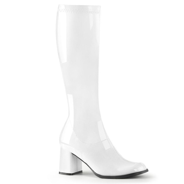 Bota Gogo-300 de color Blanco de Pleaser para Adulto