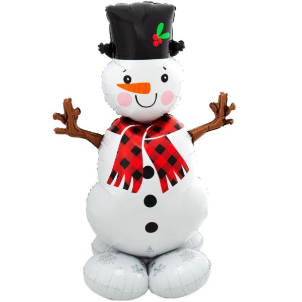 Globo Airloonz de Muñeco de Nieve de 88 x 139 Centímetros