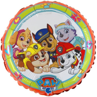 Globo Foil de Patrulla Canina de 46 Centímetros