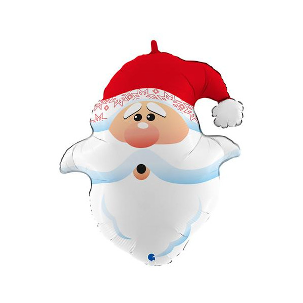 Globo de Cabeza de Papá Noel Sorpresa de 66 Centímetros