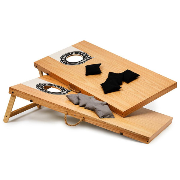 Juego de Cornhole Pro de 120 x 60 Centímetros para Lanzamiento de Sacos