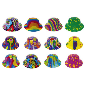 Bombín de Payaso Varios Colores para Adulto