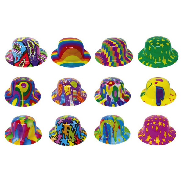 Bombín de Payaso Varios Colores para Adulto