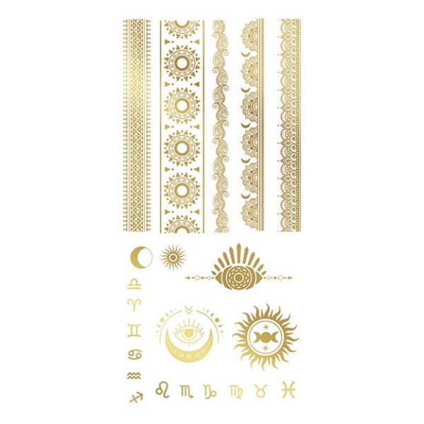 Tatuaje de Adivina de color Oro