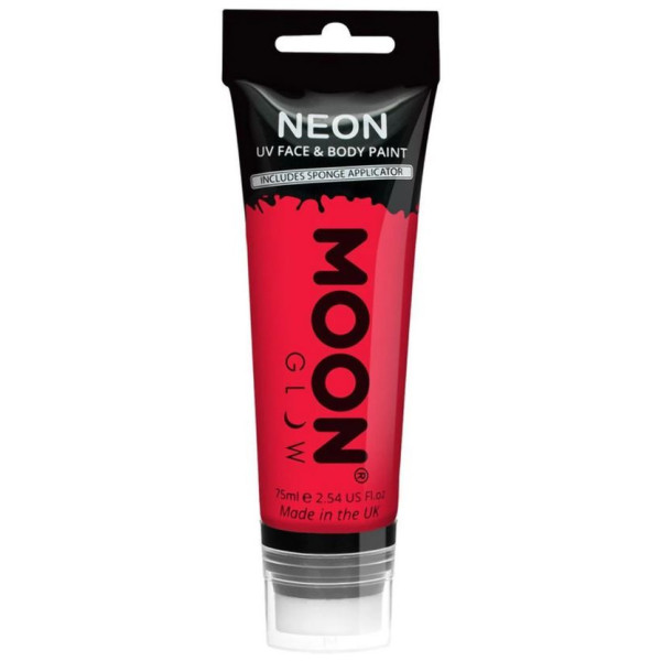 Maquillaje Líquido Moon Glow Intense Neón de 75 Mililitros Varios Colores para Cuerpo y Cara