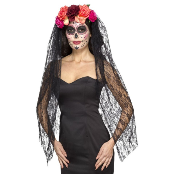 Diadema del Día de los Muertos Mexicano Deluxe para Adulto