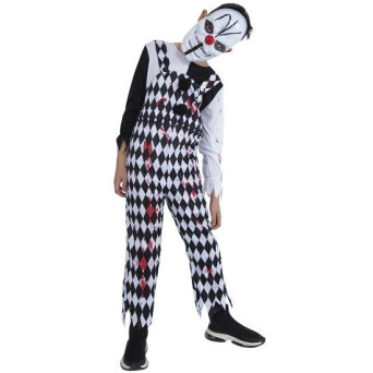 Disfraz de Payaso Arlequín Sangriento Infantil