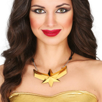 Collar de Superheroína de 10 Centímetros para Adulto