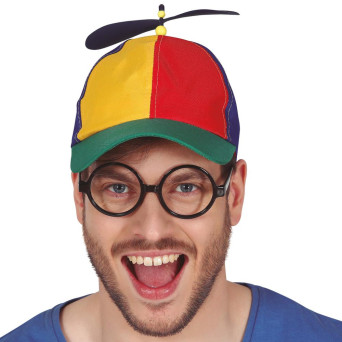 Gorra Multicolor con Hélice para Adulto