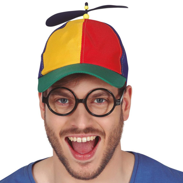 Gorra Multicolor con Hélice para Adulto