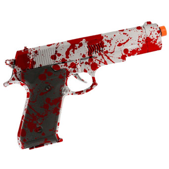Pistola de 24 Centímetros con Sangre