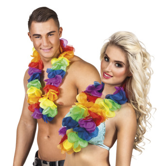 Collar Hawaiano Rainbow de 50 Centímetros