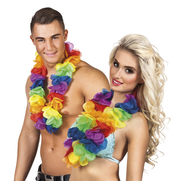 Collar Hawaiano Rainbow de 50 Centímetros