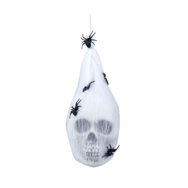 Bolsa de Telaraña de 25 Centímetros con Calavera