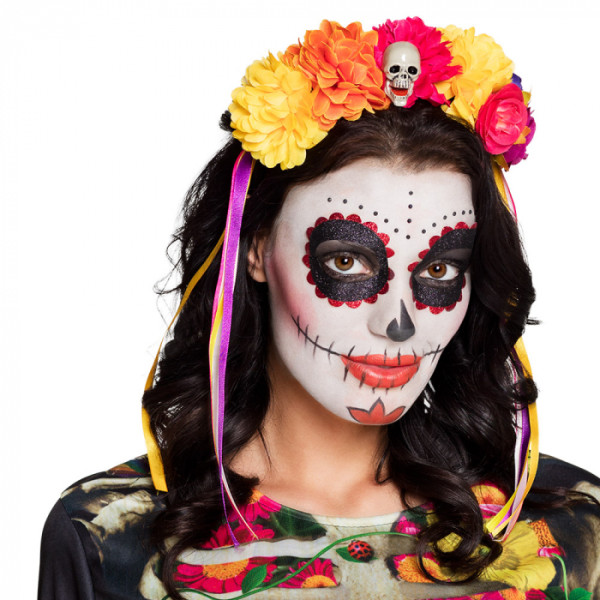 Diadema de Flores del Día de los Muertos Mexicano