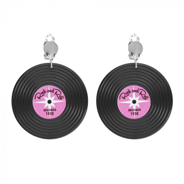 Pendientes de Disco Rock and Roll